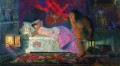 La esposa del comerciante y el domovoi 1922 Boris Mikhailovich Kustodiev impresionismo desnudo